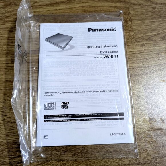 LIKE NEW! Panasonic VW-BN2 DVD Burner Original Box All Accessories+Manual TESTED - Picture 4 of 9